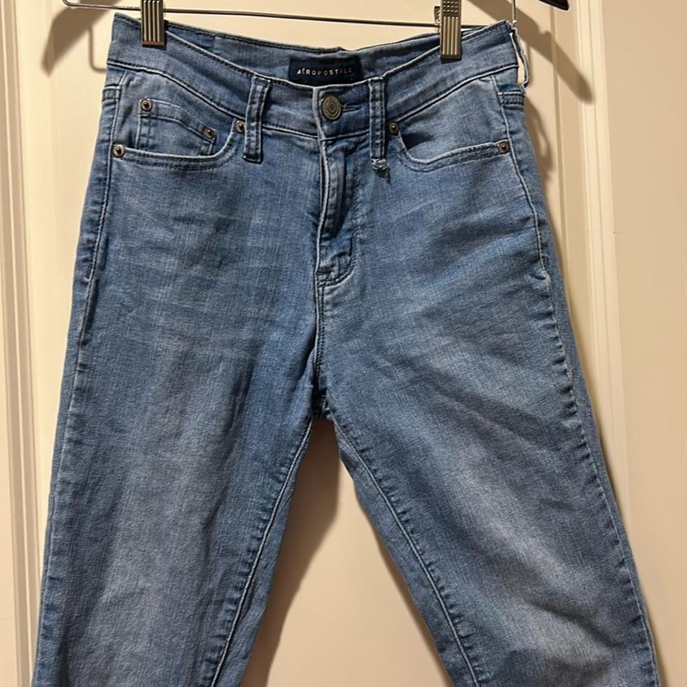 Aeropostale womens High Waisted High Rise Jeggings jeans stretchy size 0 reg